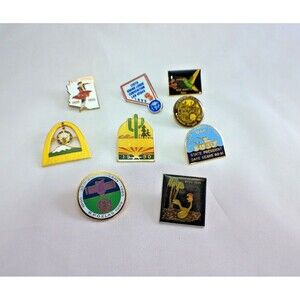 Vintage BPOE Elks Lodge Lapel Hat Vest Pins Pinback West Coast Lot Of 9 Enamel
